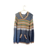 Handmade Artisan Charcoal Embroidered Hoodie Sweater Boho Festival - $68.29 CAD