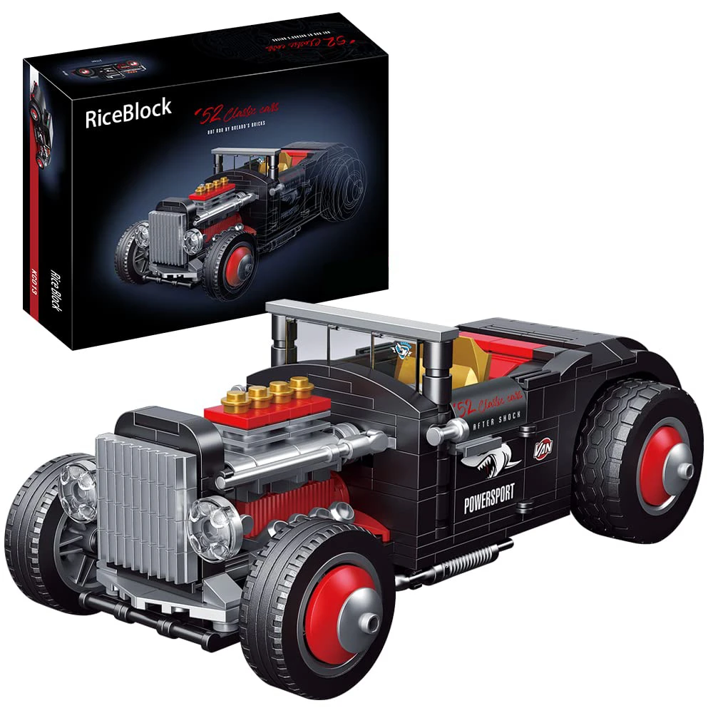 Technical Explosive Change Classic Car Model Building Blocks Bricks Moc Converti - £14.27 GBP