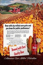 Brewed With Corn Means Quality Beer 20 x 30 Poster - £20.89 GBP