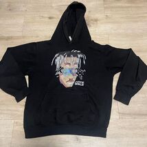Juice Wrld Black Pullover Hoodie Size Small Rare Rap Hip Hop Trap Punk - $13.83
