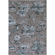 5 ft. 3 in. x 7 ft. 3 in. Thema Jacobean - Teal, Gray - £146.15 GBP