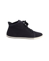 Marc Jacobs Skim Kicks Hi-Top Sneakers In Canvas Women Black Size 40 - £79.69 GBP