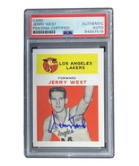 Jerry West Unterzeichnet Blau La Lakers Nachdruck 1961 Fleer Rookie Card... - £92.69 GBP