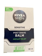 NIVEA MEN Sensitive Post Shave Balm 100ml, 0% Alcohol with Chamomile &amp; Vitamin E - £6.73 GBP