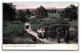 Scene Near Baseball Park Milbank South Dakota SD DB Postcard O17 - £28.96 GBP