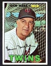 Minnesota Twins Sam Mele 1967 Topps Baseball Card # 418 vg - £1.20 GBP