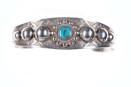 Fred Harvey Era Maisels trading post navajo sterling/turquoise cuff bracelet - £138.48 GBP
