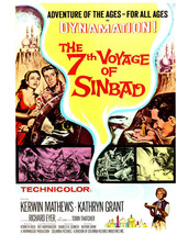 The 7th Voyage of Sinbad Kerwin Mathews movie poster art 24X36 Poster - £22.81 GBP