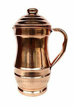 Handmade Copper Maharaja Jug Pitcher Water Storage Pot For Health Benefi... - $31.15