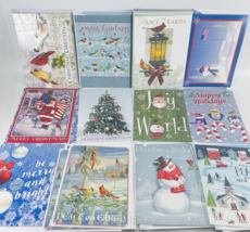 38 Christmas Holiday Cards Lot unused With Envelopes Mixed DAV Veterans Santa - $19.55