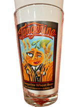 Tangerine Wheat Beer Glass 5 7/8 in x 3 3/8 in rim Lost Coast Brewery - $160.71 MXN