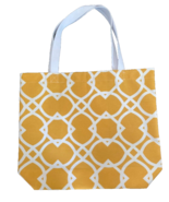 Yellow/White Geometric Open Top, Grocery, Market, Everything Bag Inner P... - $370.65 MXN