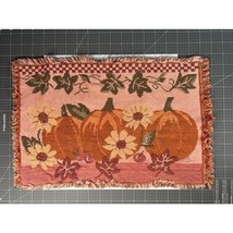 Autumn Fall pumpkin cotton tapestry style placemat set of 6 - $26.90