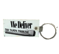 Vintage Tampa Tribune Florida Soft Poly Keychain Fob - $9.00