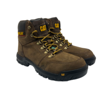 CATERPILLAR Mens Outline Steel Toe Steel Plate Leather Boots P720996 Brown 10W - £114.25 GBP