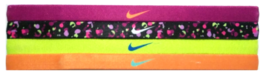 NEW Nike Girl`s Assorted All Sports Headbands 4 Pack Multi-Color #1 - £14.02 GBP