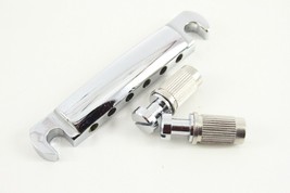 NOS Guitar Parts VM Chrome Plated STOP TAILPIECE W/S 43GI12C Fits Gibson - £14.23 GBP