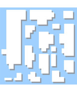 16 Blocky Cloud Mine Themed Decals for Ceilings or Walls - Peel and Stick - $639.79 MXN