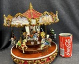 Mr. Christmas Triple Decker Carousel Animation and Lights Plays 50 Songs... - $74.25