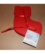 Christmas Felt Shapes Kids Crafts Stockings Red 20pc 7&quot; x 5&quot; Creatology ... - $123.30 MXN