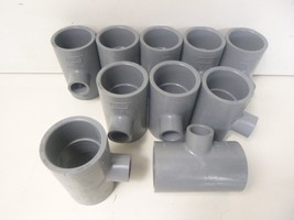 Spears 801-209C 1-1/2&quot; x 1/2&quot; CPVC Reducing Tee Socket SCH 80 Lot of 10 - $63.97