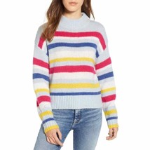Rebecca Minkoff Brittany Stripe Mock Neck Sweater - £50.26 GBP