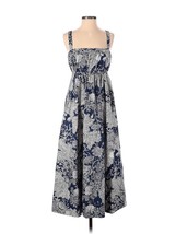 NWT J.Crew Collection Gathered Tank Midi in Navy Ratti® Seashell Print Dress 4 - £119.20 GBP