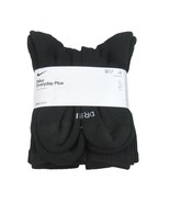 Nike Everyday Plus Dri-Fit Crew Socks Black 6 Pack Womens 6-10 / Youth 5... - £21.51 GBP