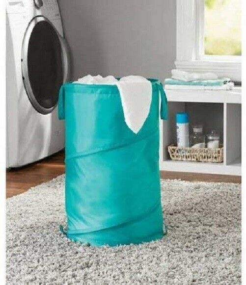 Mainstay Pop-Up Spiral Hamper 15"x15"x24" Teal - $14.99