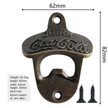 Zinc Alloy Bottle Opener Wall Mounted Vintage Retro Beer Opener Tool Accessories - £9.42 GBP