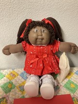 RARE Vintage Cabbage Patch Kid Girl African American HM#10 Brown Hair Two Teeth - £279.77 GBP