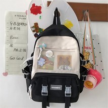 Fashion Women Backpack Kawaii Waterproof Travel Mochila for Girl School Bag Blac - £95.67 GBP