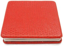 &quot;NYDJ&quot; Not Your Daughters Jean Red Square Two Sided Pocket Makeup Mirror Vintage - £14.21 GBP