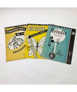 Set of 3 Music Sheets Piano Solos Hungarian #5 Butterfly Melodie Elegy - $10.88