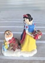 Disneys Store Snow White &amp; Seven Dwarfs GrumpyChristmas Figure Gift Exchange VTG - £18.07 GBP