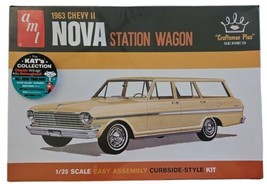 AMT 1/25 1963 Chevy II Nova Station Wagon Craftsman AMT1202 Plastic Model Sealed - $22.24