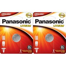 5 x CR2450 Panasonic 3 Volt Lithium Coin Cell Batteries - £7.98 GBP