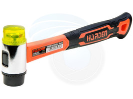 Two Way Mallet Soft Plastic Nylon 30mm Hammer Head Fiberglass Handle - £12.73 GBP