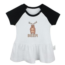 Funny Beer Pun Newborn Baby Girls Dress Toddler Infant 100% Cotton Clothes - £10.28 GBP