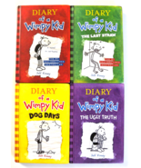 Diary of a Wimpy Kid Lot of 4 Books (Hardcover) Last Straw-Dog Days-Ugly... - £7.09 GBP