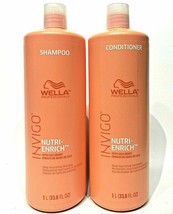 WELLA Invigo Nutri-Enrich Deep Nourishing Shampoo &amp; Conditioner Liter Duo - £39.51 GBP