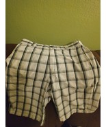Dickies Regular Fit Work Shorts White Black Plaid Men&#39;s Size  - $13.67 CAD