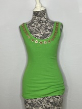 TOP  COTTON NUDE TOP GOLDEN FLOWERS  SIZE M - $20.00