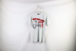 Vintage 90s Streetwear Mens Size Large Spell Out Cal Van Tools T-Shirt Gray USA - £23.75 GBP