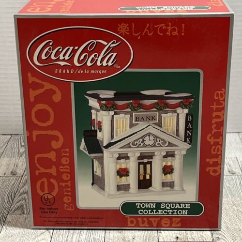 2001 Retired COCA COLA TOWN SQUARE BUILDING Town Square Bank Sealed In Box! - £36.76 GBP
