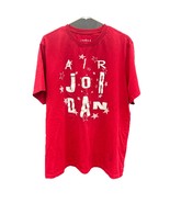 Men's XXL Air Jordan Red Stars Standard Fit Nike T-Shirt 100% Cotton SEE PHOTOS - $9.89