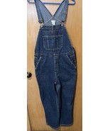 Northcrest Jean Bib Overalls Carpenter Denim Size Medium Women’s Dark Blue - $364.70 MXN