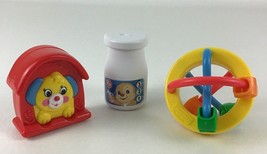 Fisher Price Mini Baby Toy McDonalds 3pc Lot Puppy Squeaker Rattle Vintage 1996  - £14.04 GBP