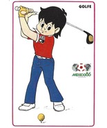 ⭕vtg pocket calendar SPORT-BILLY 1986 MEXICO 86 N.º21 GOLF - $4.95