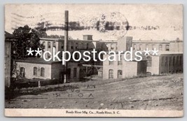 Greenville SC Reedy River Mfg Co Before Flood 1908 South Carolina Postcard F32 - $74.95